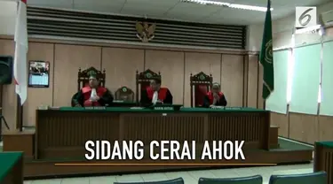 Sidang cerai Ahok menghadirkan seorang pendeta sebagai saksi.