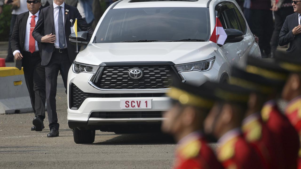 Paus Fransiskus tiba di Istana Kepresidenan Jakarta