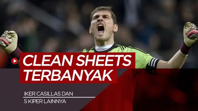 MOTION GRAFIS: Iker Casillas Kalahkan Gianluigi Buffon Sebagai Kiper dengan Clean Sheets Terbanyak Abad Ini