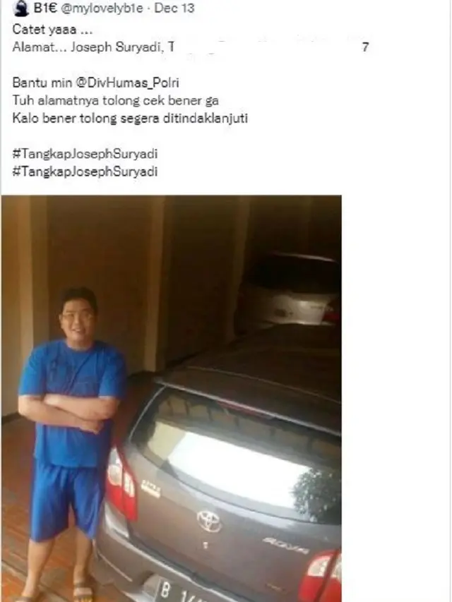 Joseph Suryadi (Foto: Twitter)