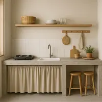 7 Model Dapur Samping Kamar Mandi Minimalis, Desain Praktis tanpa Mengurangi Kenyamanan (sumber:AI)
