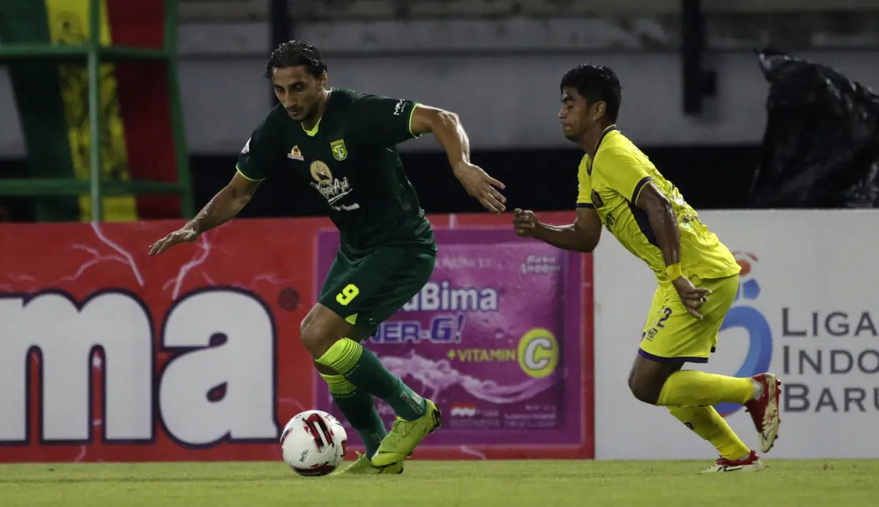 Mahmoud Eid - Bomber berusia 26 tahun ini diharapkan mampu membantu Persebaya meraih kesuksesan di laga Shopee Liga 1 2020. (Bola.com/Yoppy Renato)