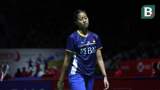 Foto: Kekecewaan Putri KW Setelah Kalah 2 Gim Langsung dari Natsuki Nidaira di Indonesia Masters 2024