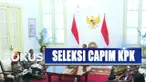 Jokowi mengucapkan terima kasih kepada pansel capim KPK yang telah bekerja keras menyeleksi para calon pimpinan KPK.
