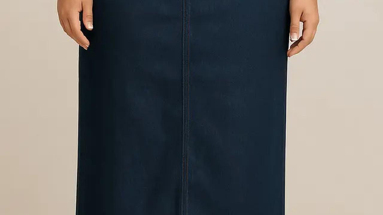 7 Pilihan Rok Jeans untuk Orang Gemuk Berhijab