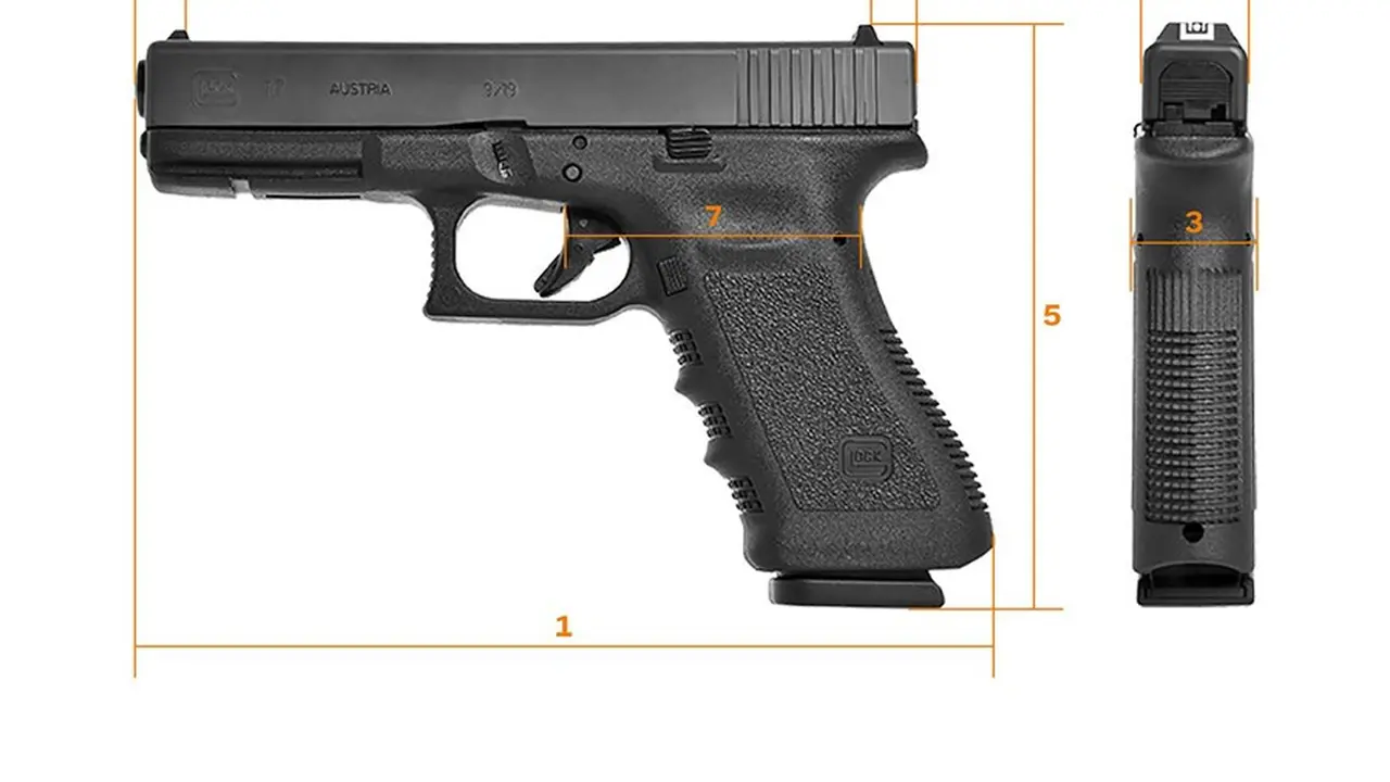 Pistol Glock 17 diduga digunakan Bharada E saat insiden adu tembak dengan Brigadir J yang menggunakan pistol atau senjata HS-9.