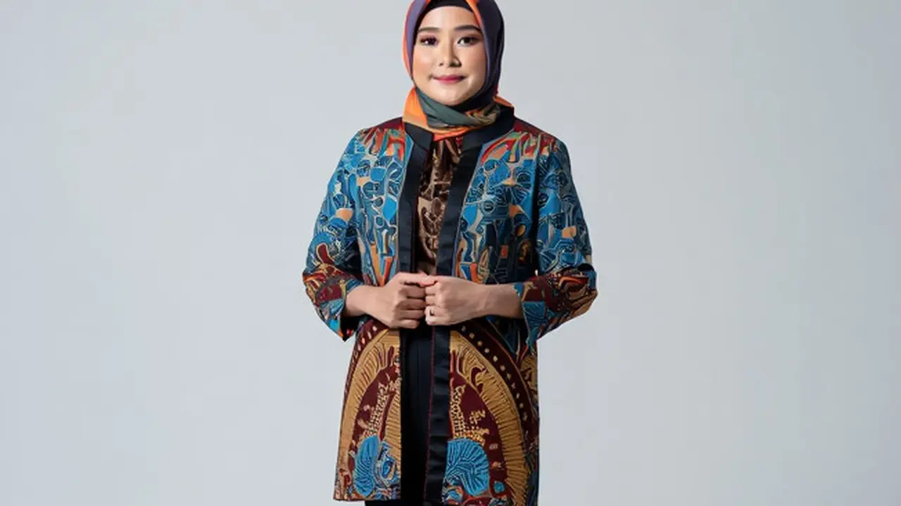 Model Outer Batik Apa yang Cocok untuk Ibu-ibu 50 Tahunan/Ilustrasi gambar AI