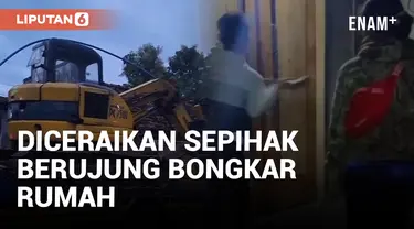 Kecewa Diceraikan, Wanita di Madiun Nekat Bongkar Rumah Sendiri