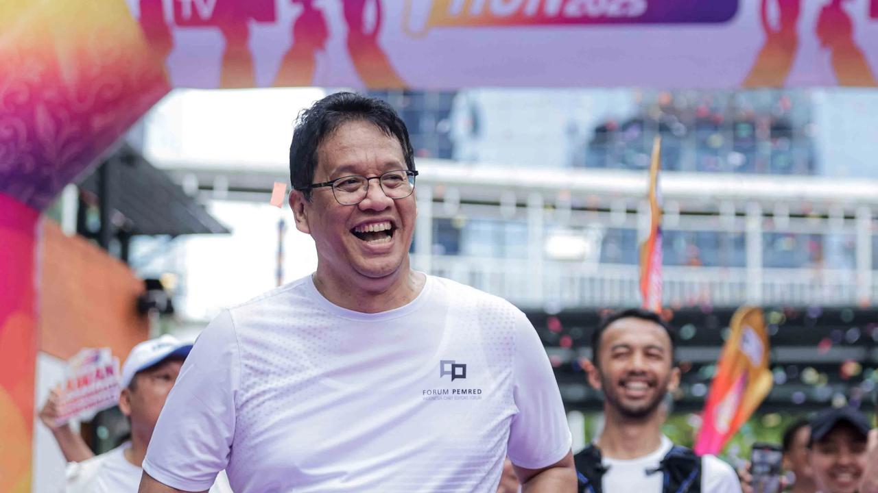 FOTO: Serunya Run for Good Journalism 2025 Bareng Menkeu Purbaya