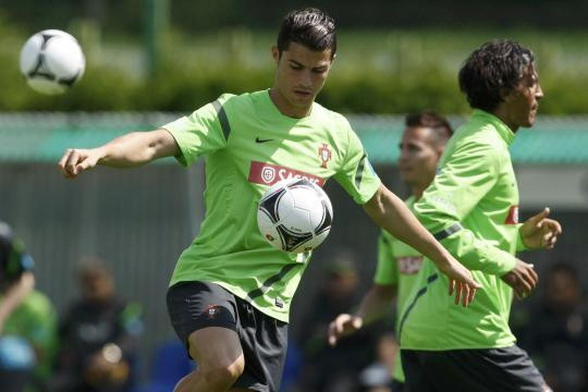 Intip CR7 latihan