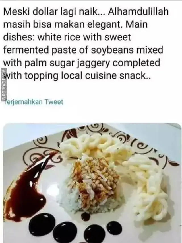 6 Potret Makanan Gagal 'Western' Ini Bikin Senyum Tipis, Penampakan Jauh Beda