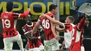 Kemenangan ini membawa Rosoneri melesat ke posisi tujuh klasemen sementara Serie A Italia dengan raihan delapan poin dari lima pertandingan. (Gabriel BOUYS/AFP)