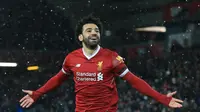 Andai hengkang dari Liverpool, harga jual Mohamed Salah diyakini layak berada di wilayah harga 150 juta poundsterling (Rp 2,9 triliun) (AFP/Lindsey Parnaby)