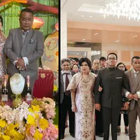 Pengacara kondang Hotman Paris Hutapea baru saja mengantarkan anak Fritz Hutapea yang akan menikah. Anak bungsu Hotman Paris akan menikah dengan pujaan hatinya, Chen Giovani Soetanto. Berikut beberapa momen tunangan yang juga prosesi sangjit dengan berlian hingga uang gepokan. [Instagram/hotmanparisofficial]