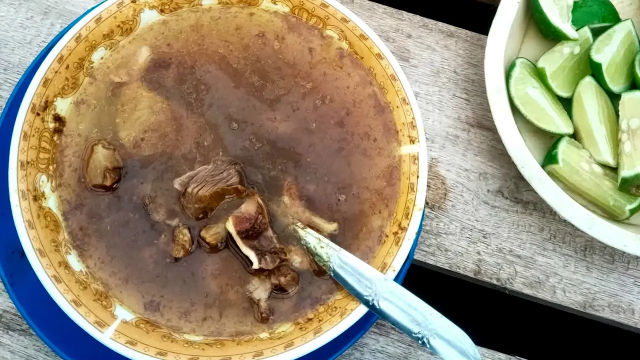 Hidangan Gantala Jarang, masakan daging kuda khas Jeneponto (Liputan6.com/Fauzan)