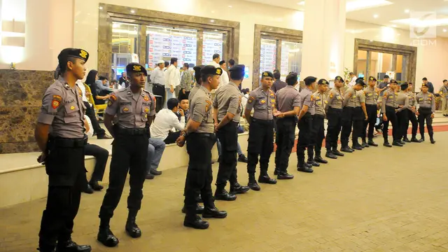 Pengamanan saat Debat Cawapres di Hotel Sultan