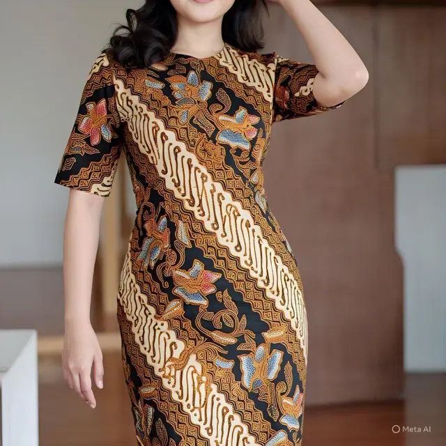 Pencil Dress Batik untuk Tubuh Hourglass