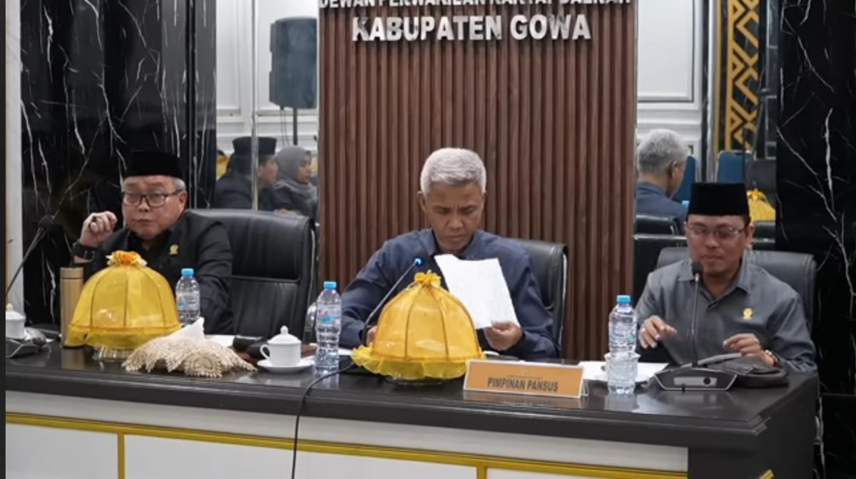 Rapat paripurna HMP DPRD Gowa, Rabu (12/8). (merdeka.com/Ihwan Fajar).