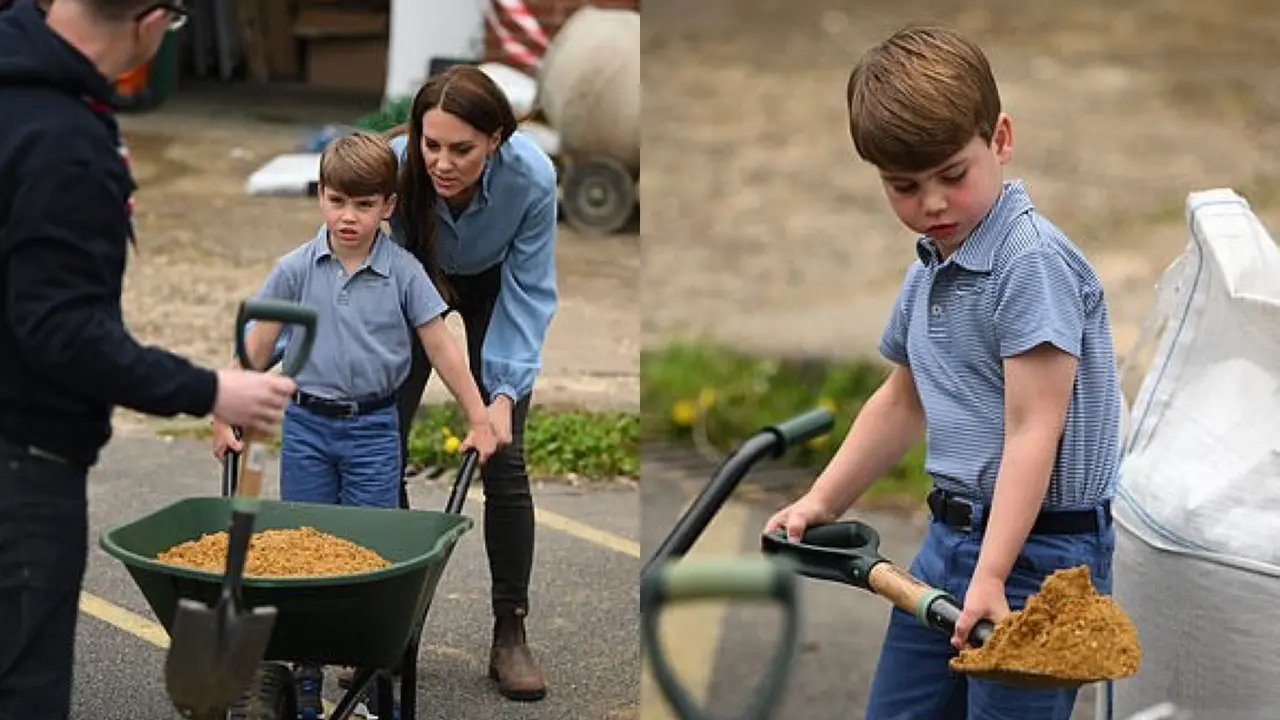 Pangeran Louis Ikut Kegiatan Kerajaan bersama Kate Middleton