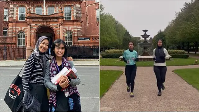 7 Potret Alya Rohali Antar Anak Kuliah di London, Sempatkan Ikut Maraton