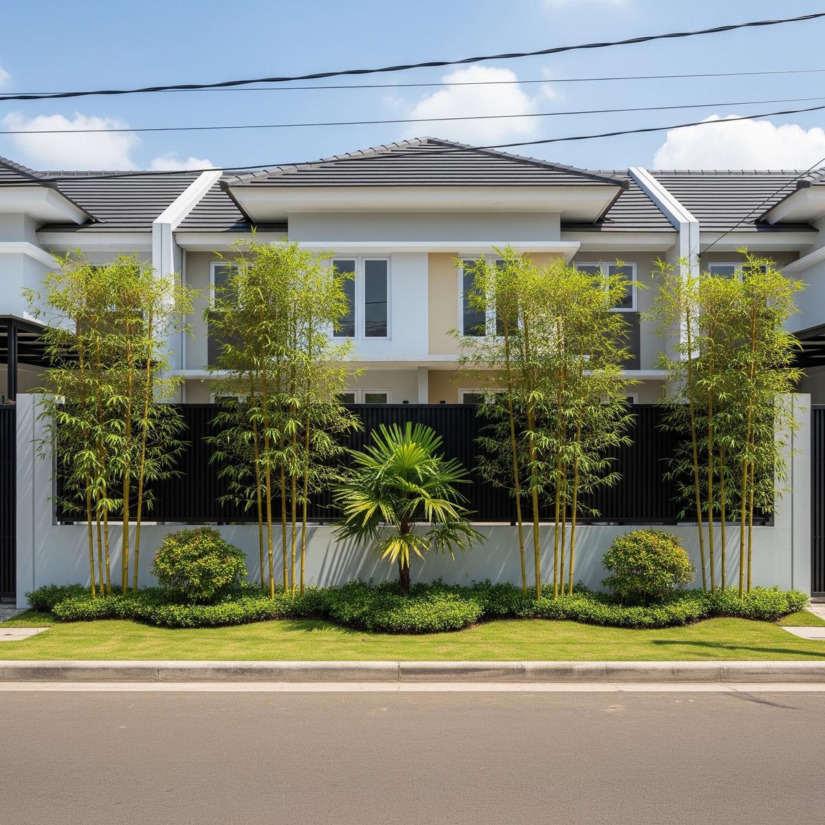 Inspirasi Living Fence dari Tanaman Berlapis (AI Generated)