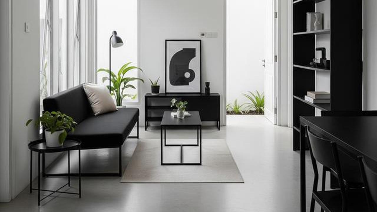 9 Desain Rumah Kecil Minimalis Kombinasi Warna Putih dan Hitam, Elegan di Lahan Terbatas