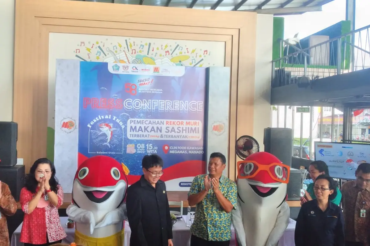 Persiapan pelaksanaan Festival Tuna di Manado.