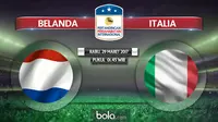 Susunan Pemain Belanda Vs Italia