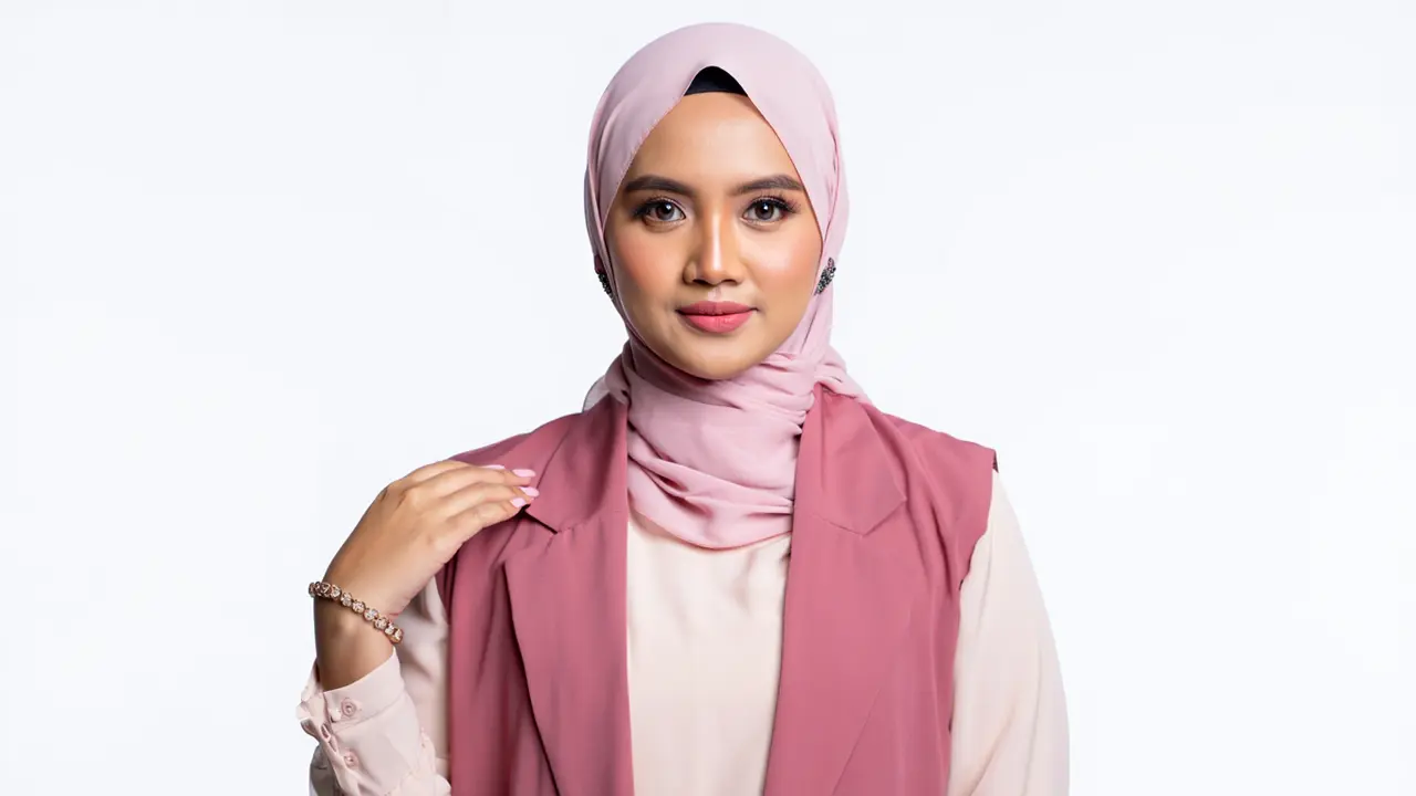 Model Gamis Rompi Terbuka Tren Busana Lebaran 2026 (Foto: Reve Art AI)