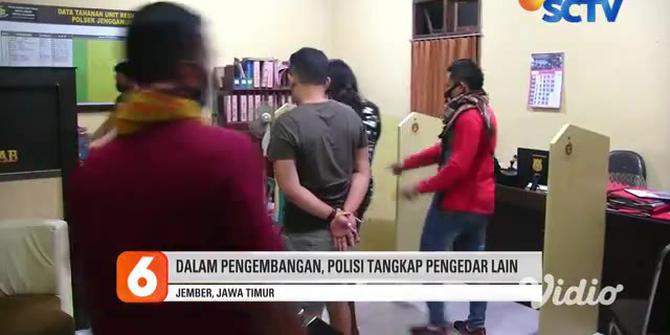 VIDEO: Polsek Jenggawah Bekuk Kurir dan Pemilik Puluhan Paket Obat Keras