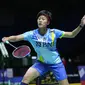 Tungga putri Indonesia Putri Kusuma Wardani lolos ke babak 16 besar Mansion Sport Malang Indonesia International Challenge 2022.&nbsp;Putri KW setelah mengalahkan Lee Se Yeon asal Korea Selatan&nbsp;21-7 dan 21-13 di&nbsp;Platinum Arena, Malang, Jawa Timur, Rabu (12/10).&nbsp;(foto: PBSI)&nbsp;