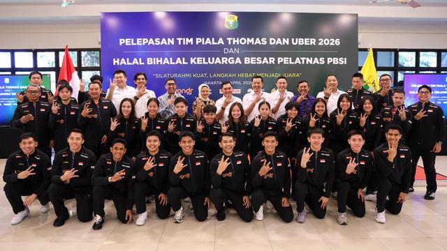 Pelepasan tim Piala Thomas dan Uber Indonesia