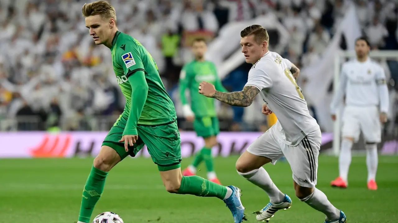 Gelandang Real Madrid, Martin Odegaard.
