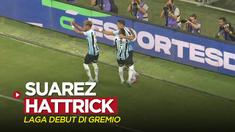 Berita video momen eks bintang Liverpool dan Barcelona, Luis Suarez, mencetak hattrick dalam laga perdananya bersama Gremio, Rabu (18/1/2023) dini hari WIB.