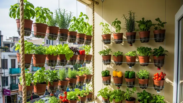 Ide Kebun Mini Vertikal untuk Rumah Mini (Image by Gemini AI)