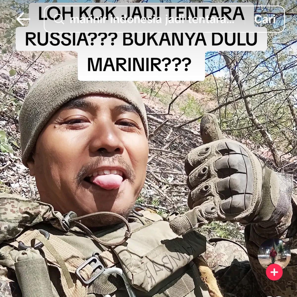 Eks Anggota TNI AL Satria Arta Kumbara Gabung Tentara Rusia