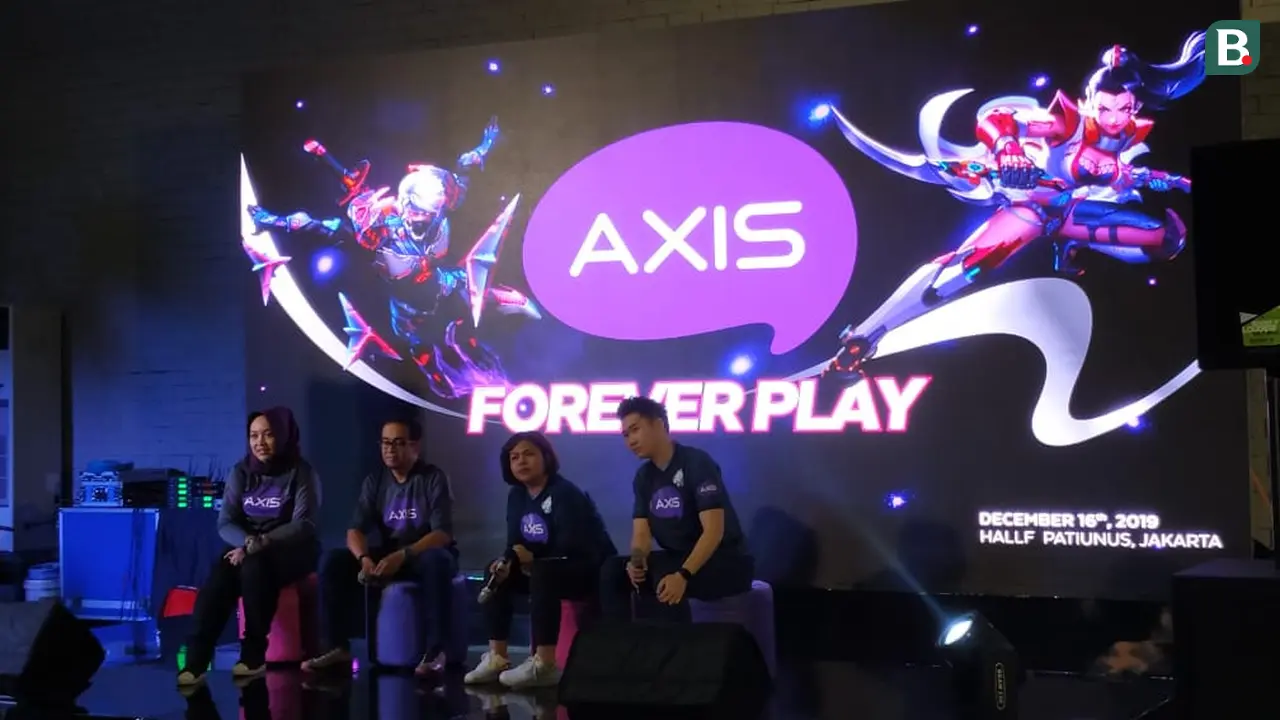 Konferensi Pers AXIS Mobile Gaming di Hallf Patiunus, Jakarta, Senin (16/12/2019).