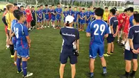 Timnas China Taipei U-23 saat TC dan uji coba di Niigata, Jepang. (Bola.com/Dok. JFA)