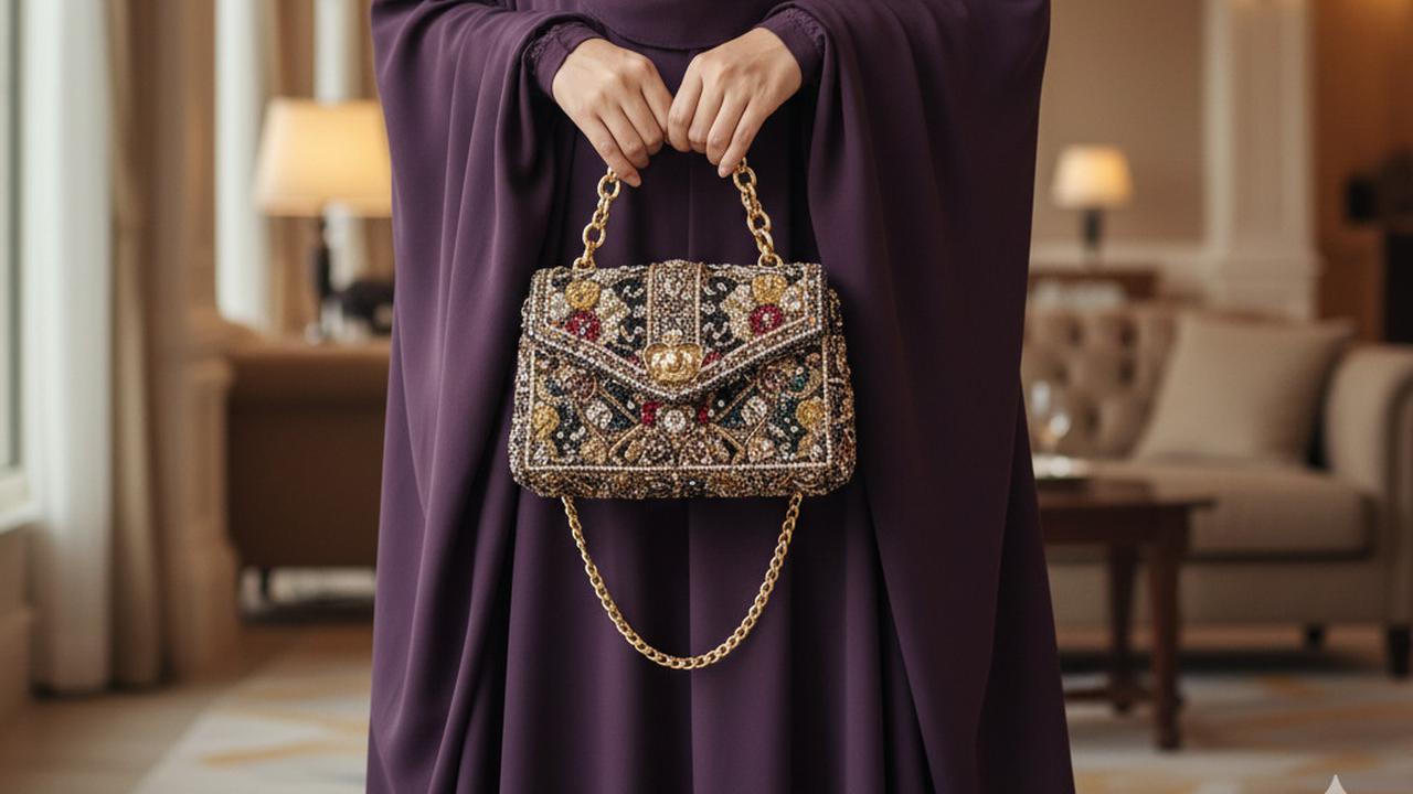 Aksesori Berlebihan pada Gamis Syar'i