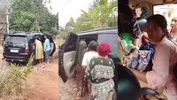 Momen Haru Warga Bantu Persalinan Ibu Hamil di Mobil karena Jalan Rusak