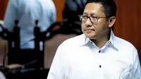 Anas Urbaningrum di Pengadilan Tipikor Jakarta. (Liputan6.com/Faizal Fanani).