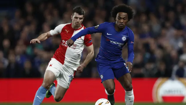 Bek baru Persija, Ondrej Kudela ketika melawan Willian.