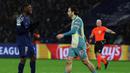Gol Ousmane Dembele pada menit ke-56 membangkitkan semangat Paris Saint-Germain. (Thomas SAMSON/AFP)