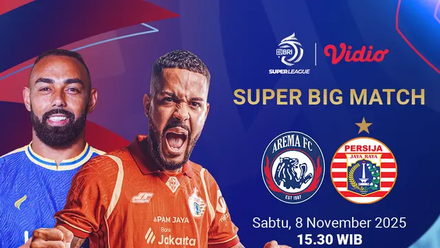 Saksikan Arema vs Persija eksklusif di Vidio. (dok. vidio.com)