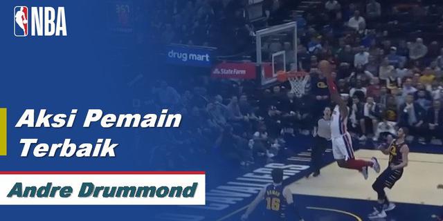 VIDEO: Aksi Terbaik Andre Drummond Saat Detroit Pistons Kalahkan Cleveland Cavaliers 115-113 di NBA