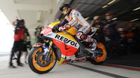 Marc Marquez siap mempertahankan gelar di MotoGP Austin. (AP Photo/Eric Gay)