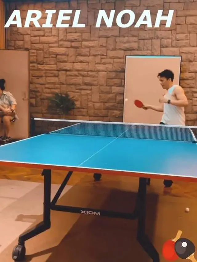 Bakal Tanding di Vindes, Ini 6 Potret Ariel Noah Latihan Ping Pong