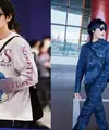 Bright Vachirawit, brand Ambassador Burberry tampil kasual serba Burberry saat di airport. [DokBurberry/bbrightvc]