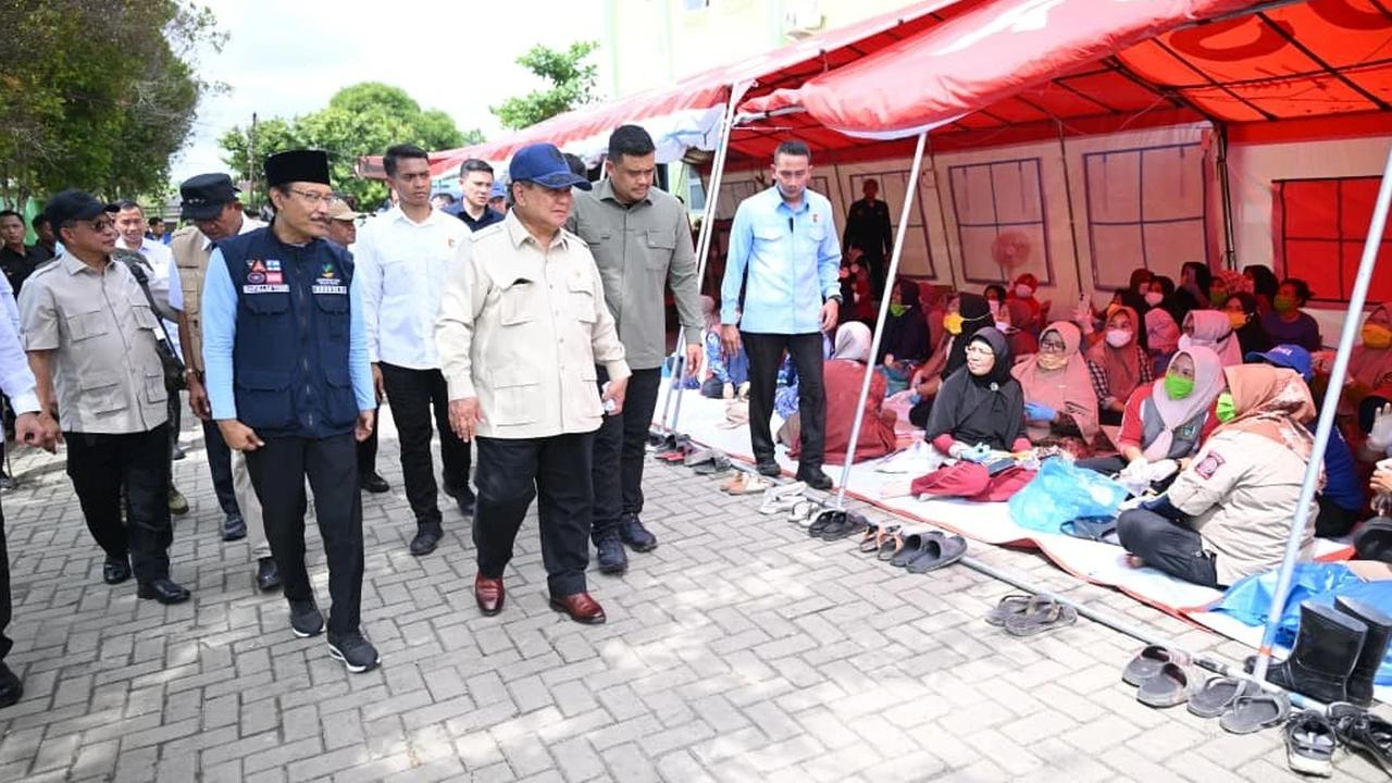 Mendagri Tito Dampingi Presiden Prabowo Tinjau Banjir Langkat