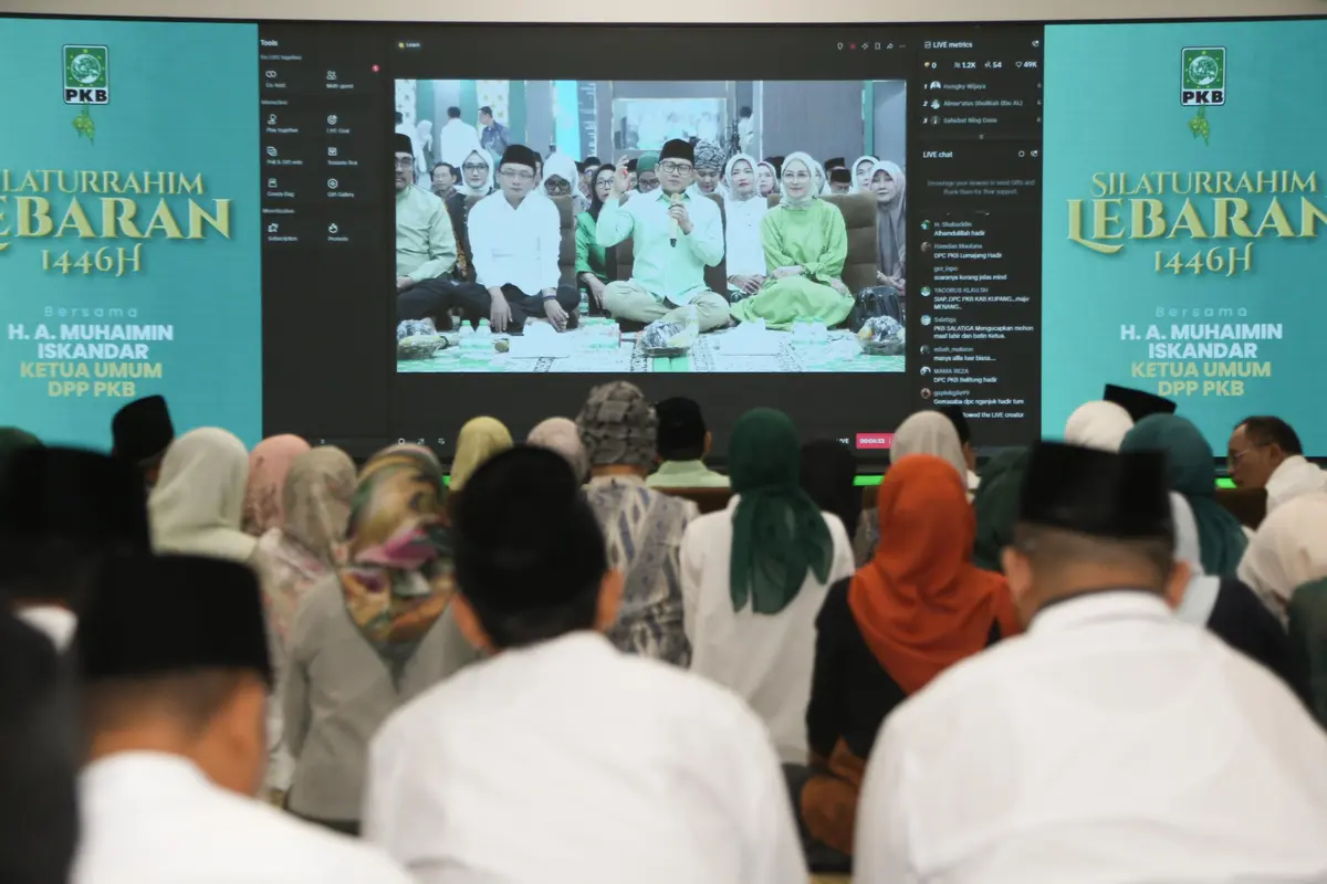 Ketua Umum DPP PKB, Abdul Muhaimin Iskandar menggelar Silaturahim Lebaran 1446 Hijriah dengan jajaran Dewan Pengurus Pusat Partai Kebangkitan Bangsa (DPP PKB).